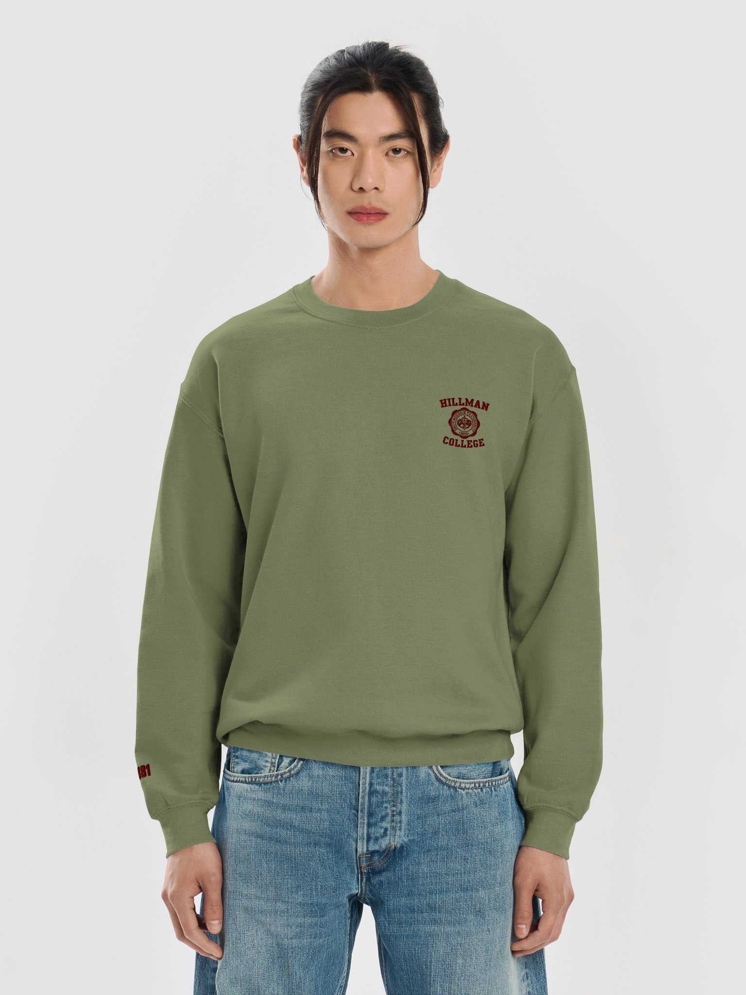 I Ain't Go to Hillman. Crewneck. Embroidered. product image (25)