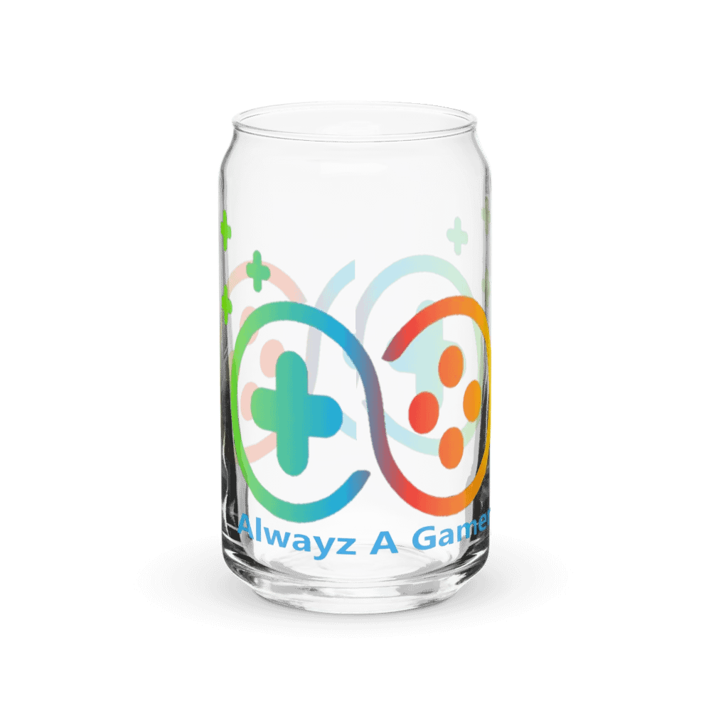 Alwayz A Gamer Glass Mug with lid | AlwayzAGamer