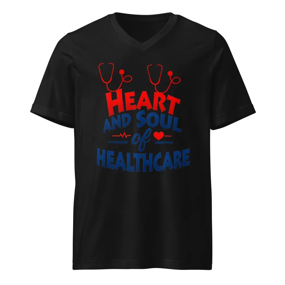 Heart and Soul of Healthcare V-Neck Tee product image (1)