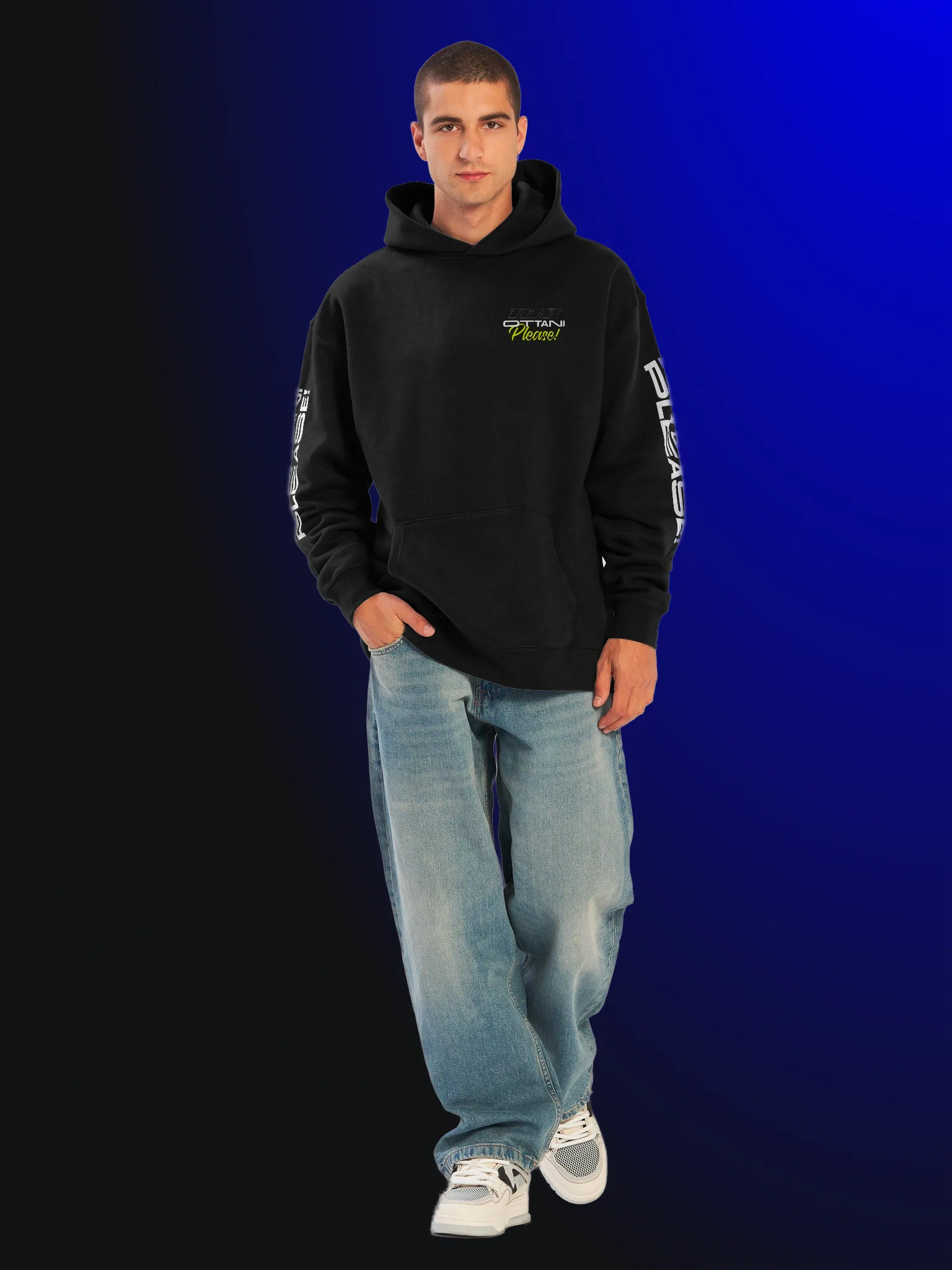 100 Ottani Please!™ Premium Oversized Racing Streetwear Hoodie | Pressure Unit Edition product image (4)
