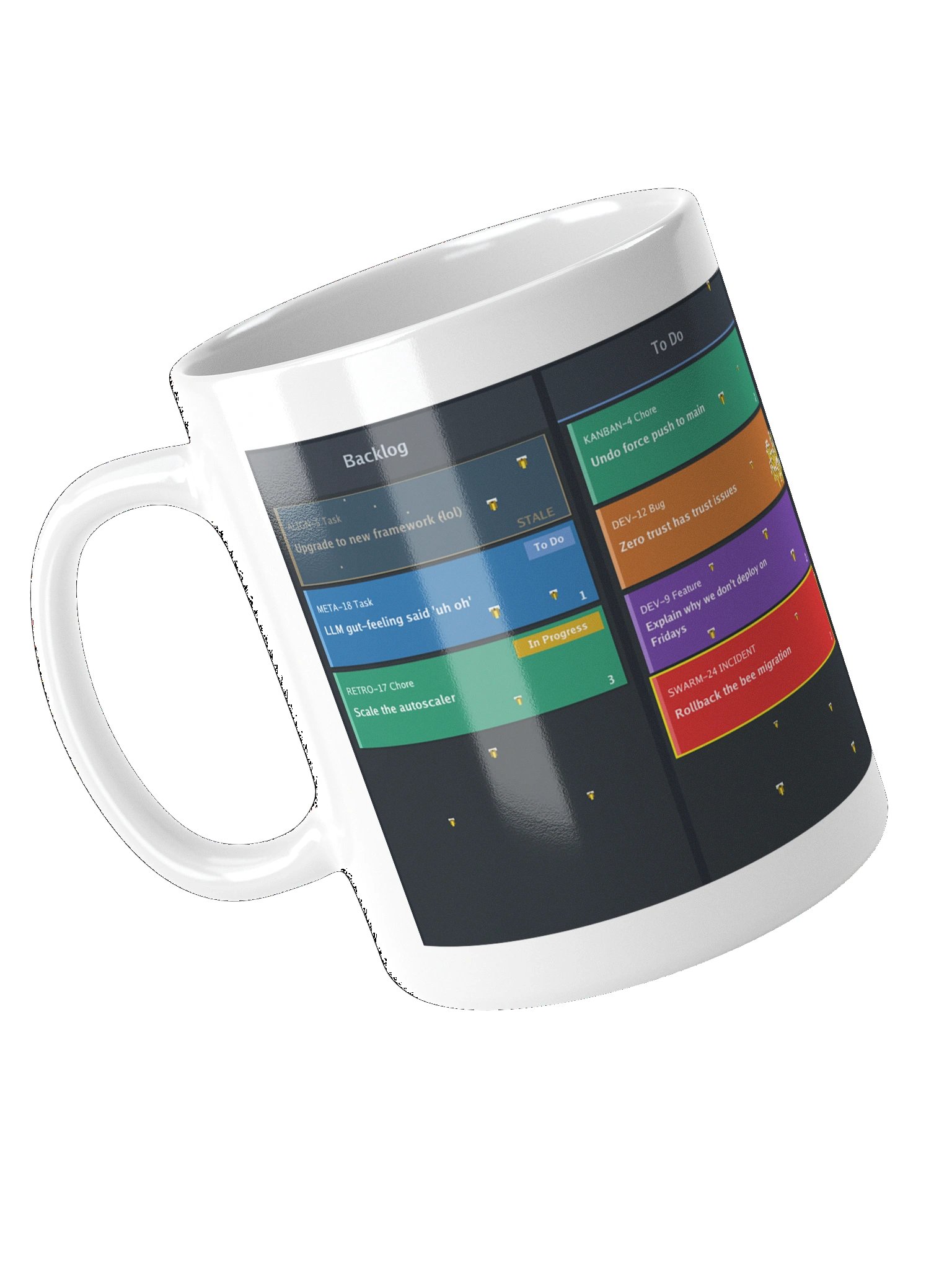 Bees have Entered the Sprint Full Board Mug Wht product image (14)