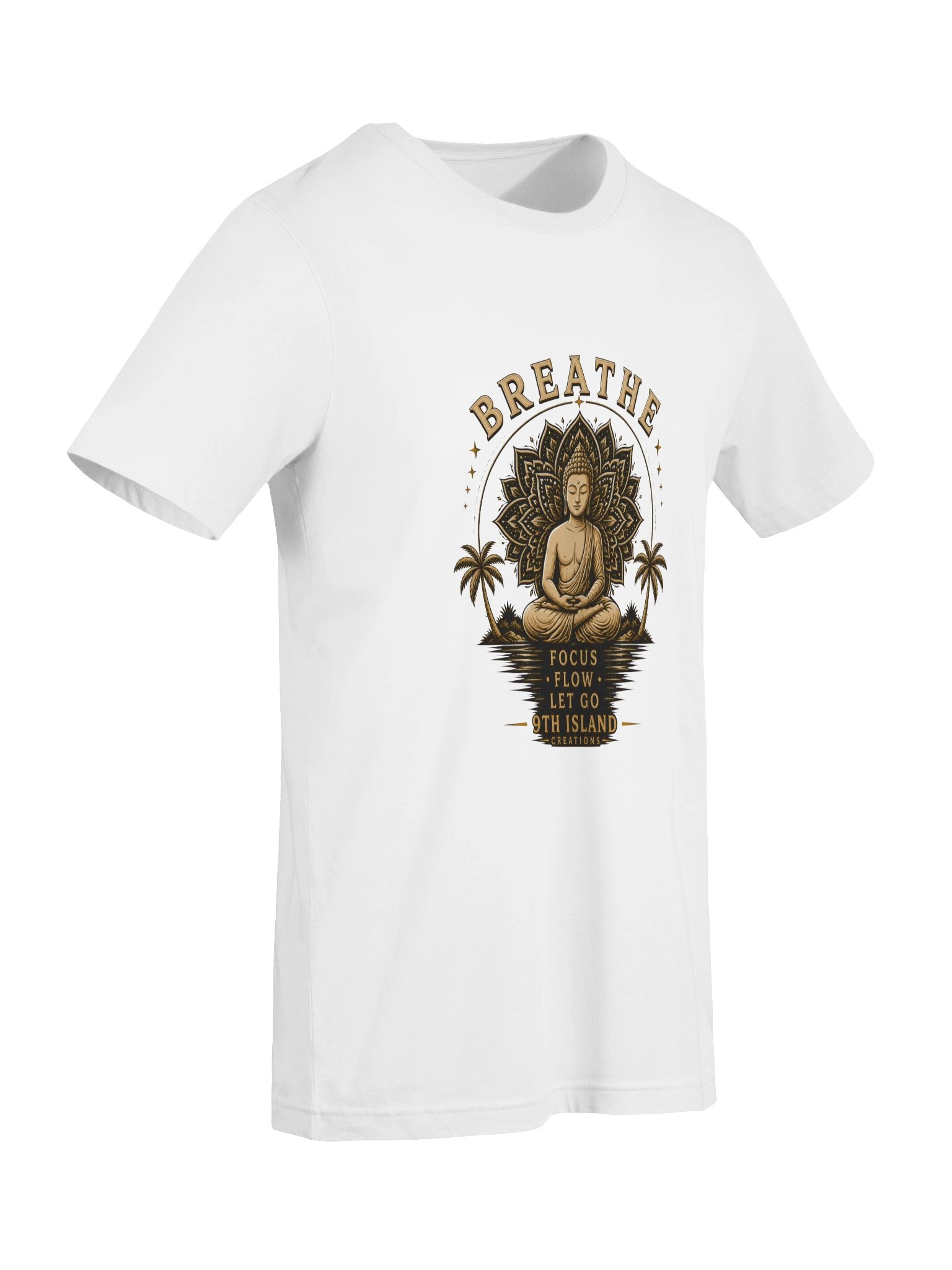 BREATHE Gold Lotus Tee product image (117)