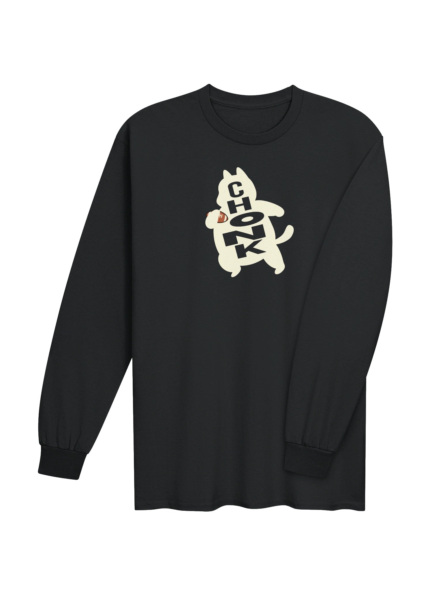 American Football Chonk Cat 1 - Unisex Adult Long Sleeve T-shirt product image (3)