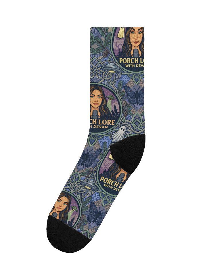 PORCH LORE DEVAN PERIWINKLE MOTH SOCKS product image (1)