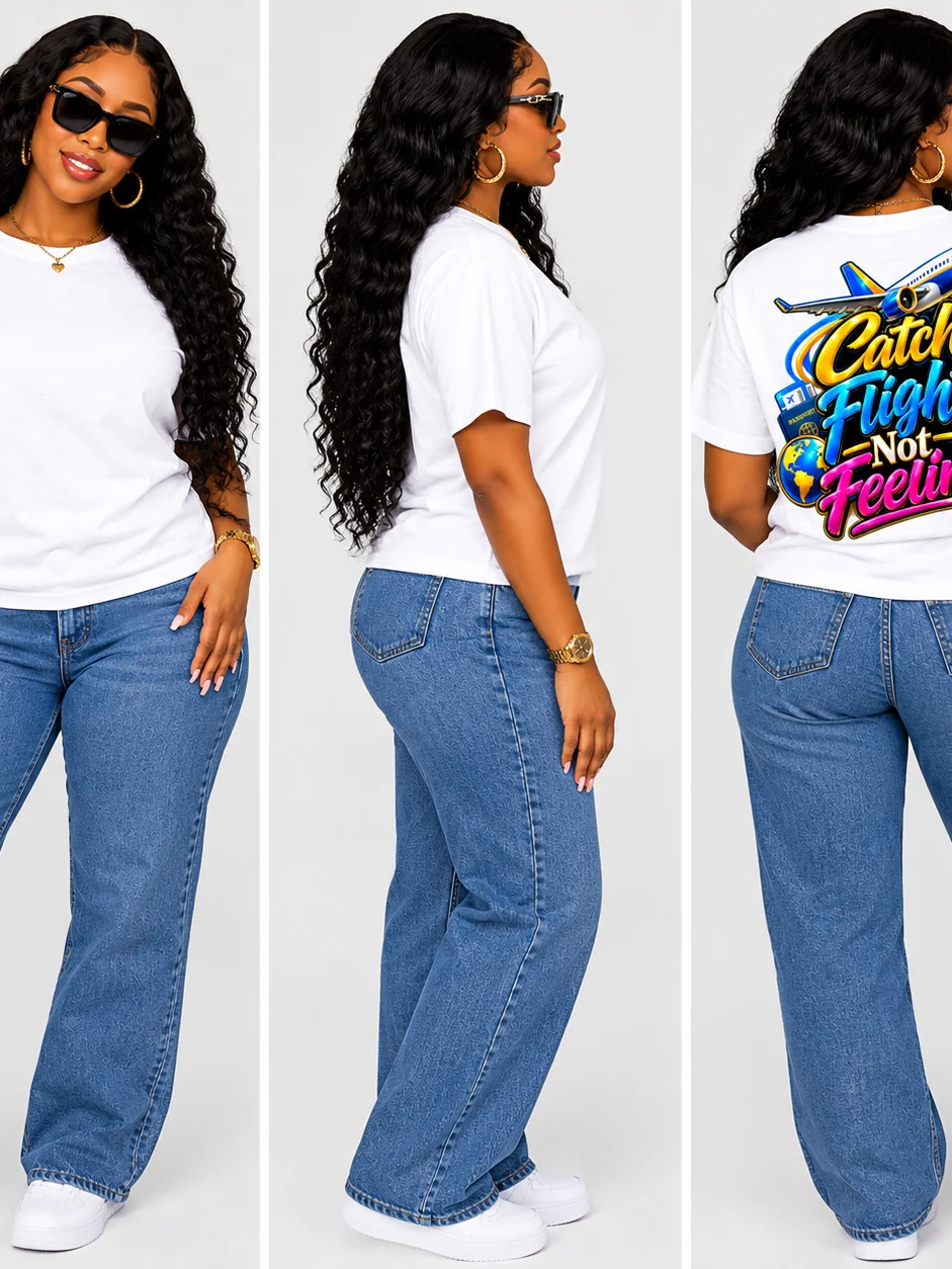 Catch Flights Not Feelings Travel Tee product image (4)