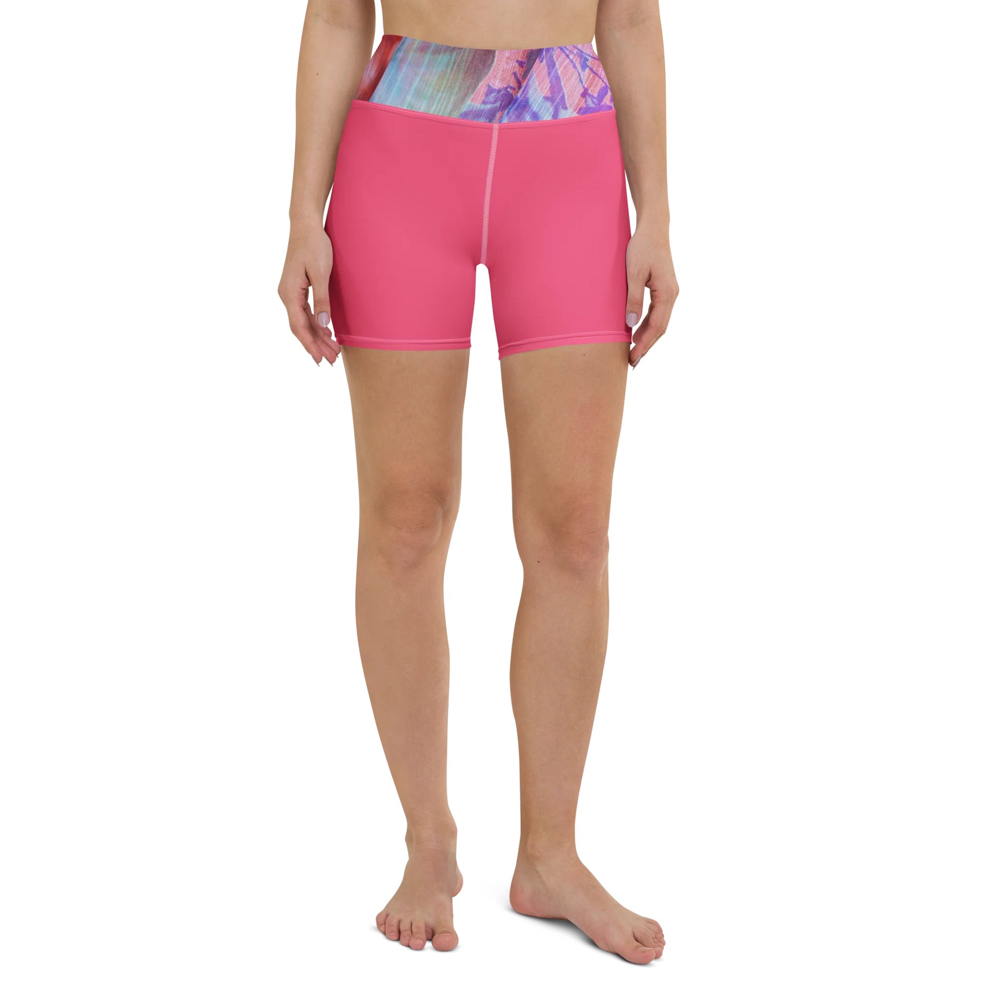 Paradise Breeze Brink Pink Flow Yoga Shorts product image (3)