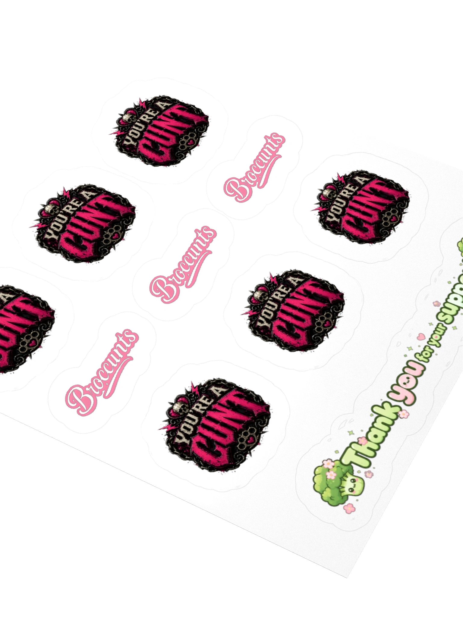[CUNT SHIRE] Stickers -PINK- product image (3)