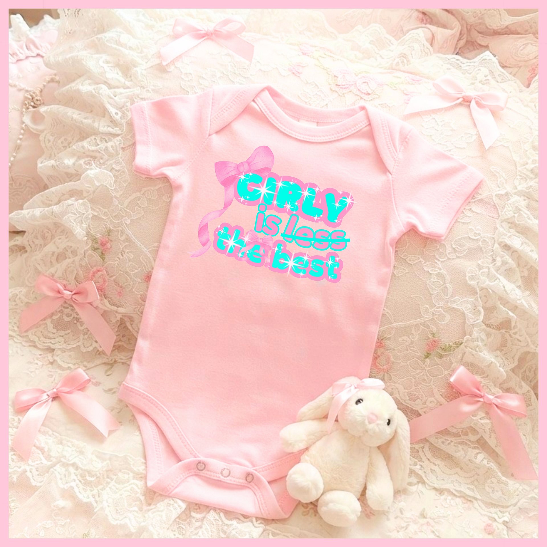GIRLY is THE BEST🩷Super Soft🪽Onesie🩷 product image (1)