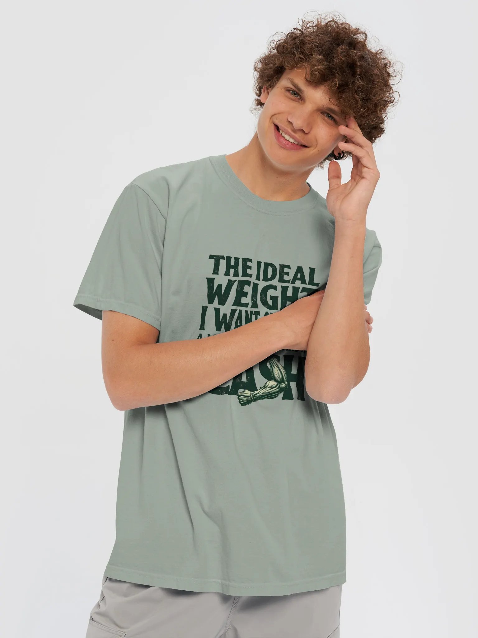 Cash Gains Over Gym Gains - Vintage Comfort: Garment-Dyed Cotton T-Shirt product image (6)