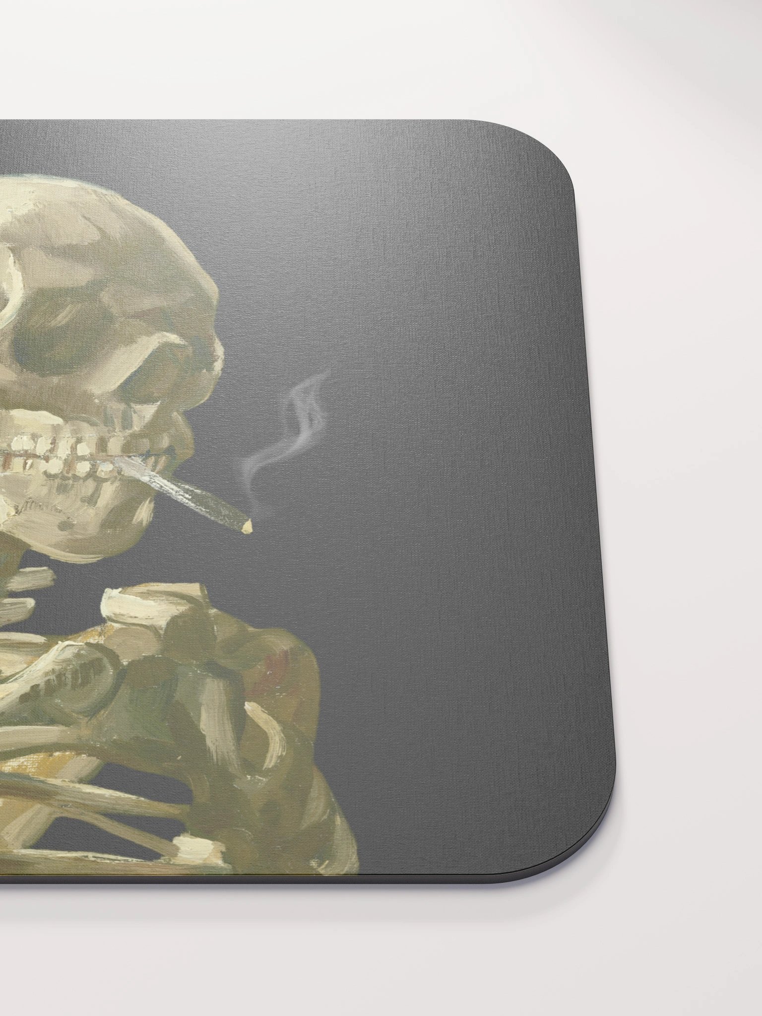 Van Gogh – Skull of a Skeleton with a Burning Cigarette Mouse Pad product image (5)