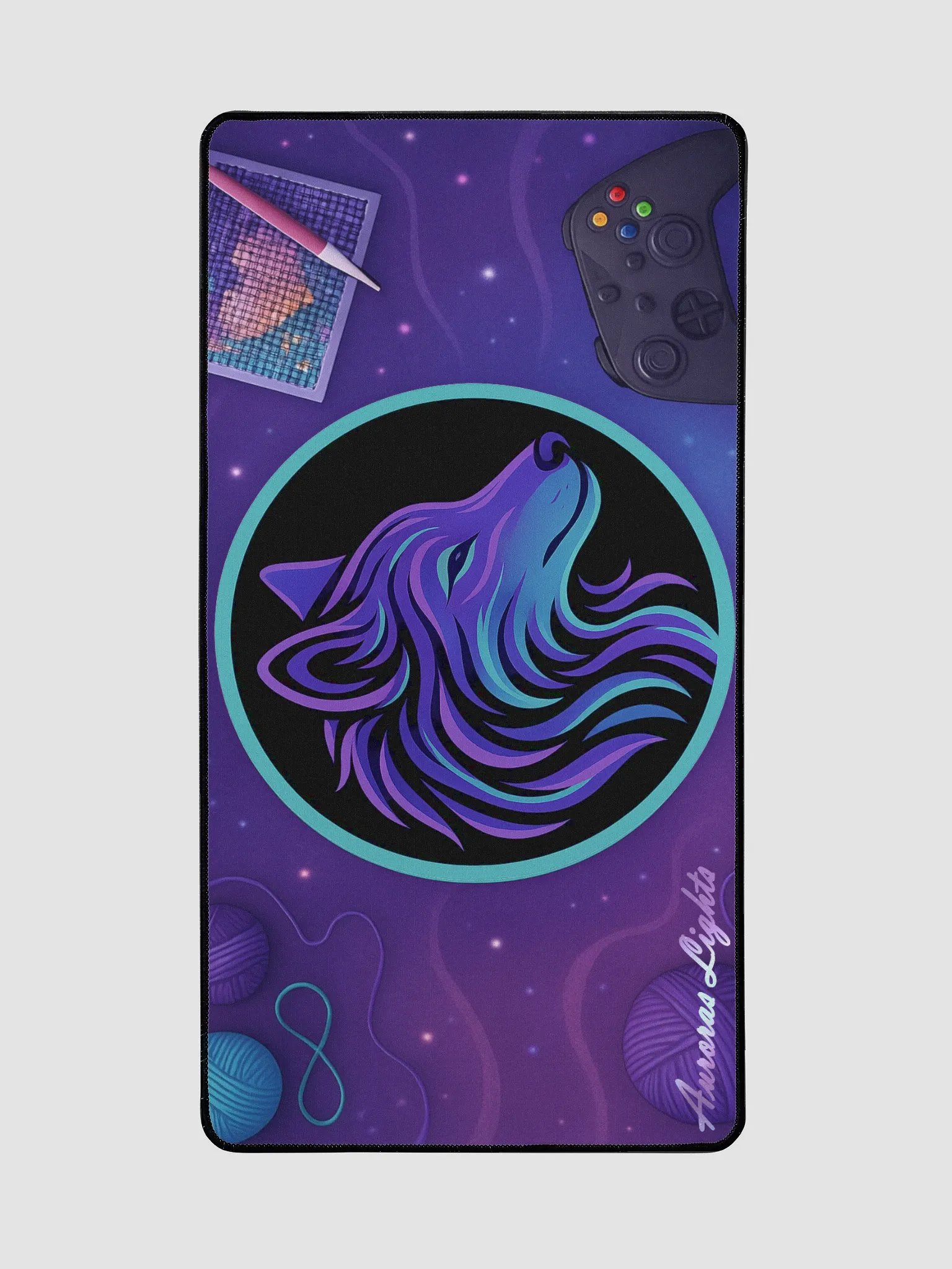 Cozy AurorasLights Desk Mat product image (2)