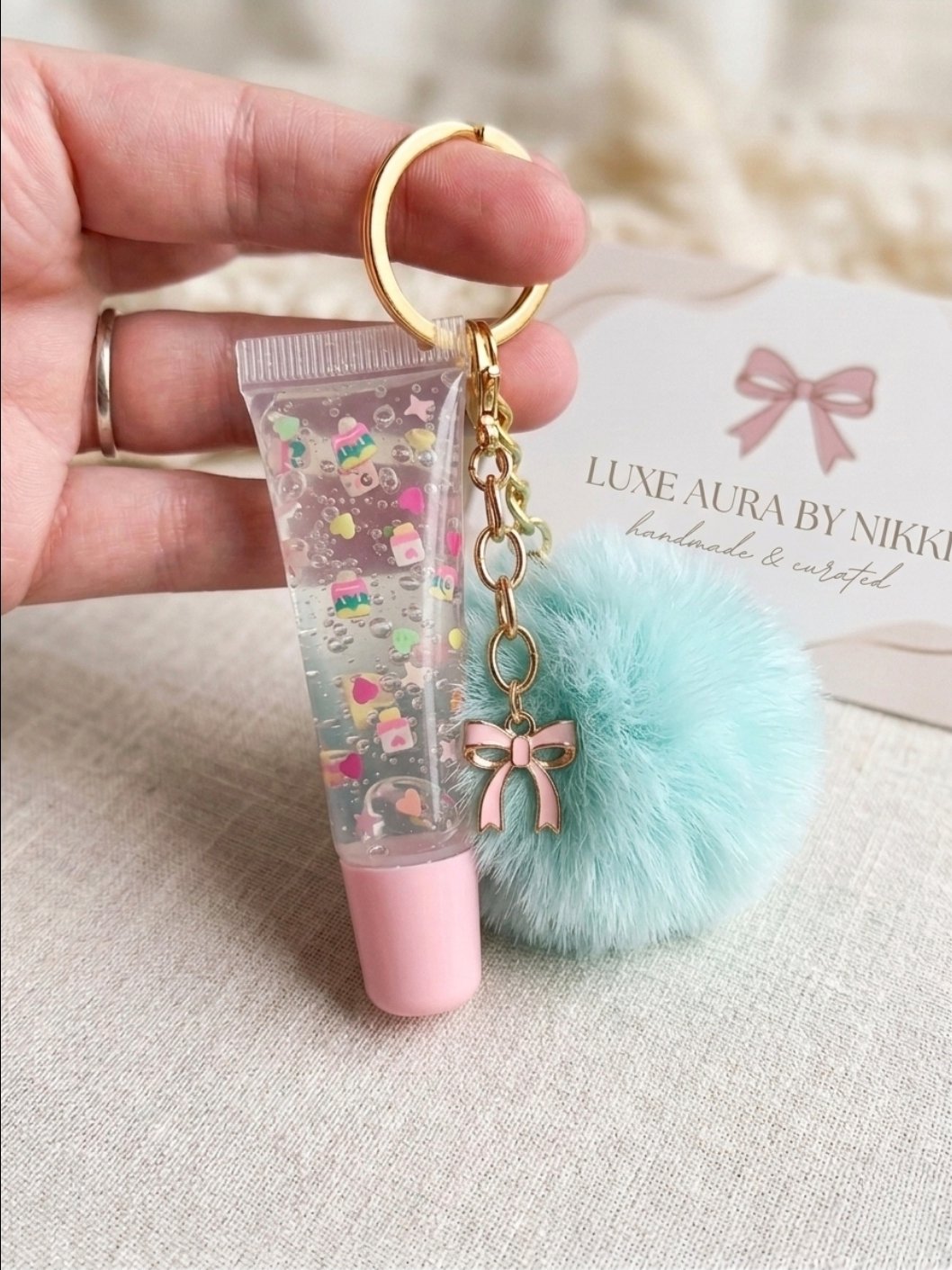 Lip Gloss Charm Keychain product image (1)