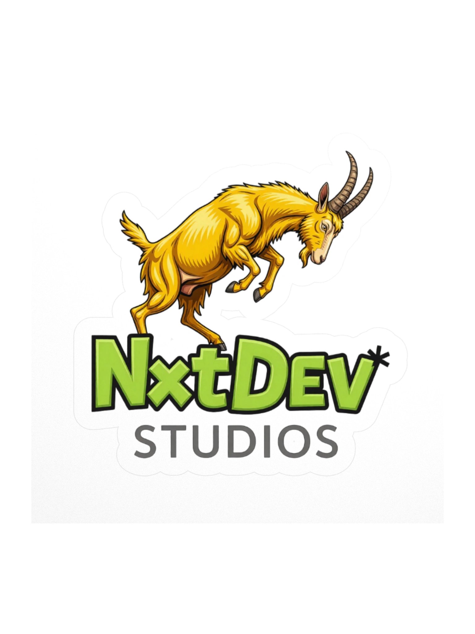 NxtDev Studios Goat Logo Kiss Cut Sticker product image (1)
