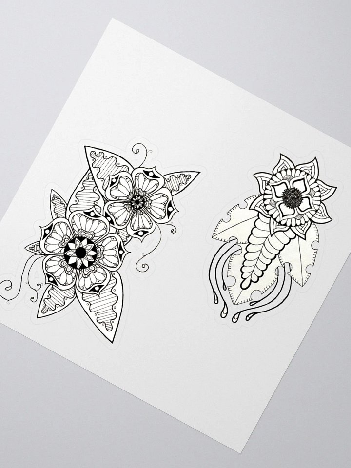 Intricate Floral Kiss-Cut Sticker Collection product image (6)
