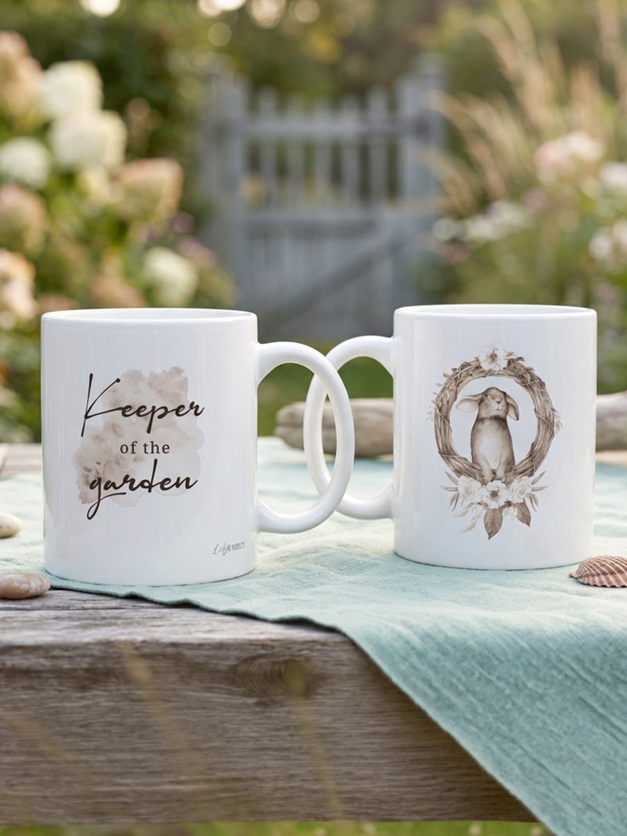 Keeper of the Garden Sepia Rabbit Mug product image (3)