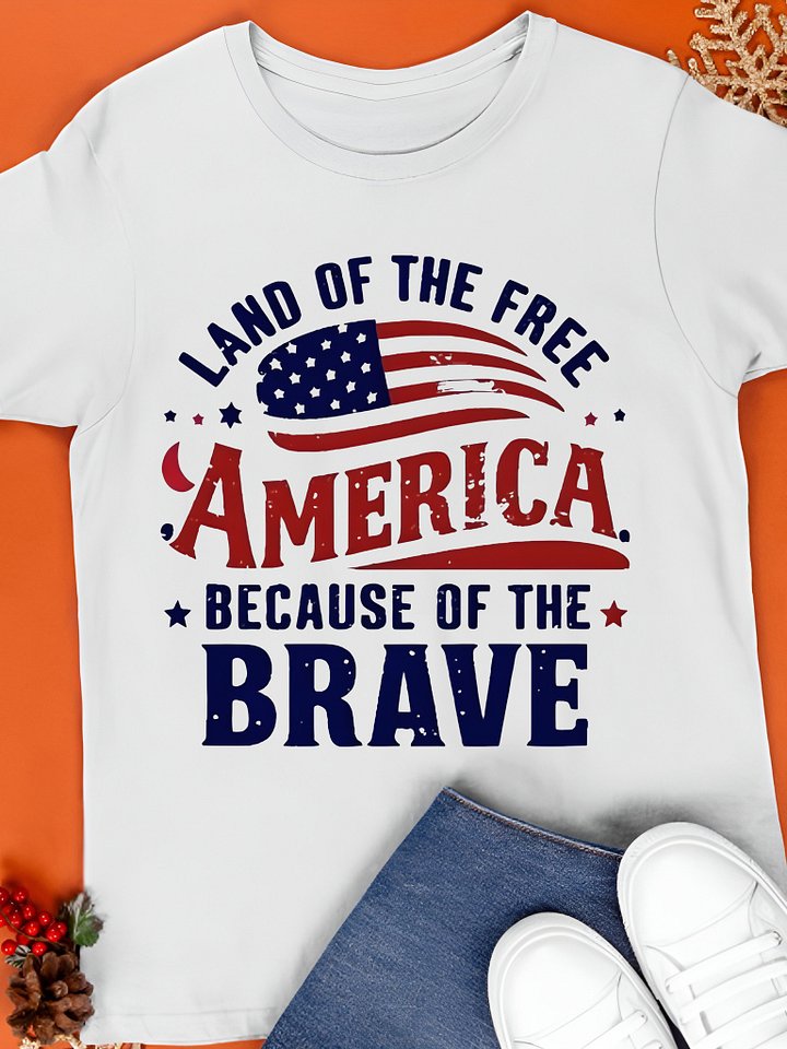 Land of the Free Because of the Brave Shirts product image (1)