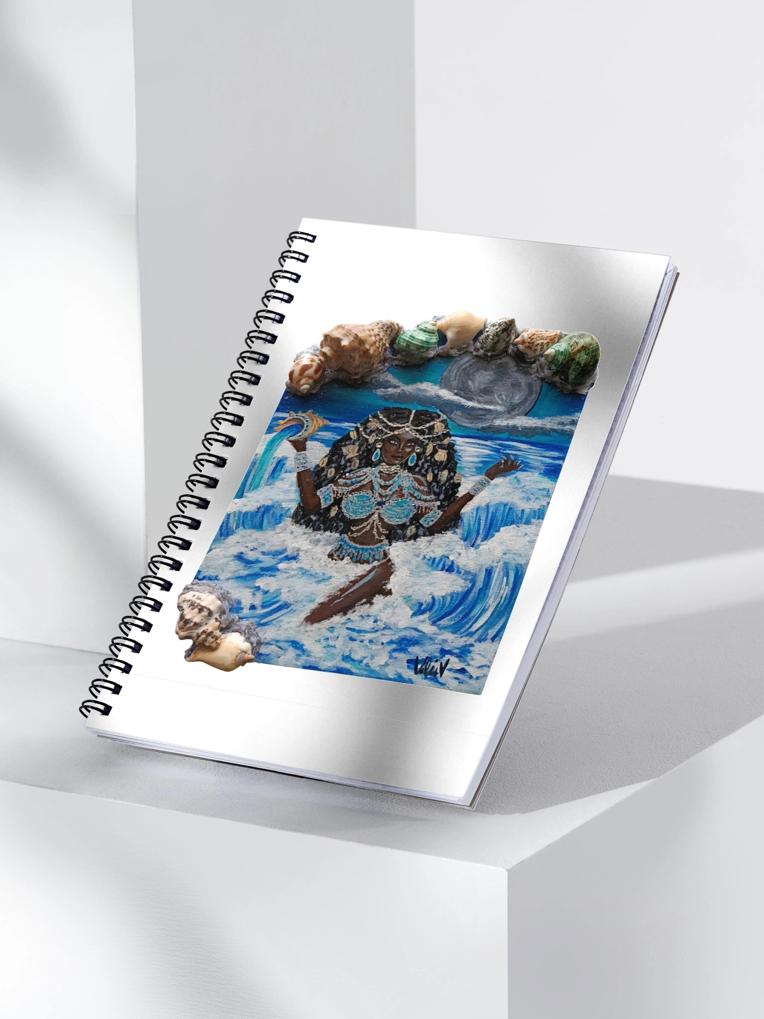 "Yemayá - Goddess of the Sea" Spiral Notebook product image (3)