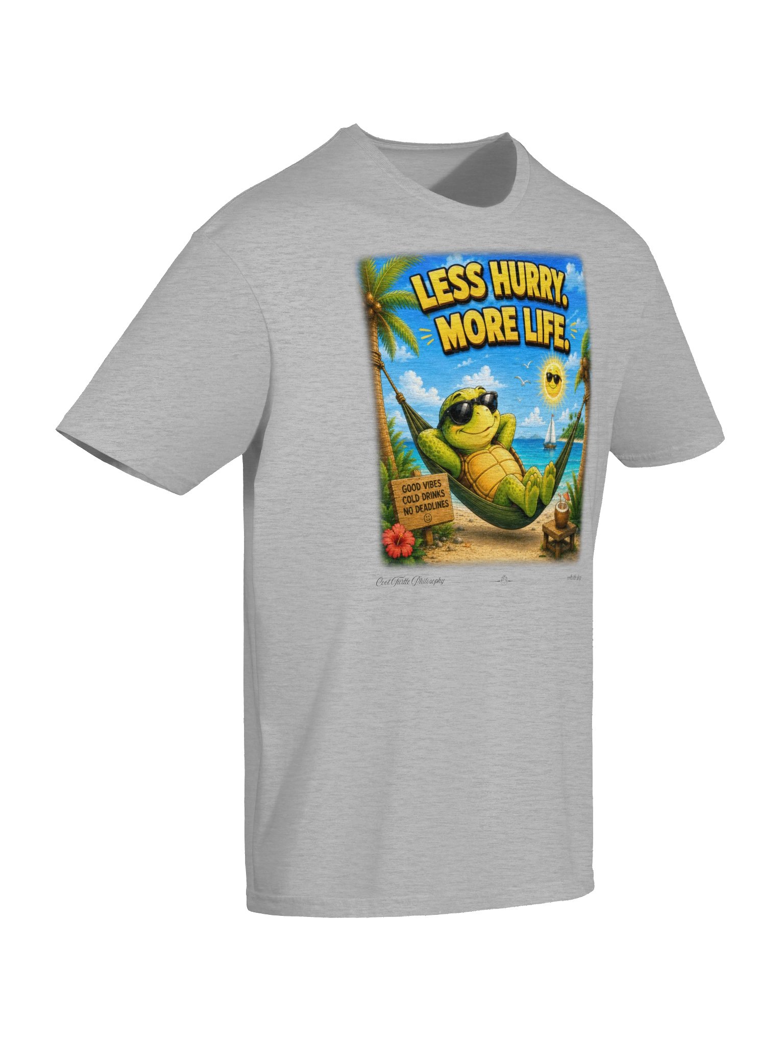 LESS HURRY. MORE LIFE. — Gildan 64000 Softstyle T-Shirt product image (2)
