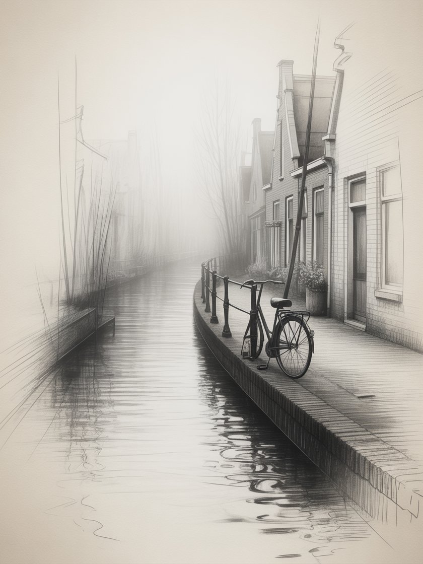 Tranquil Canal Serenity Framed Poster product image (1)