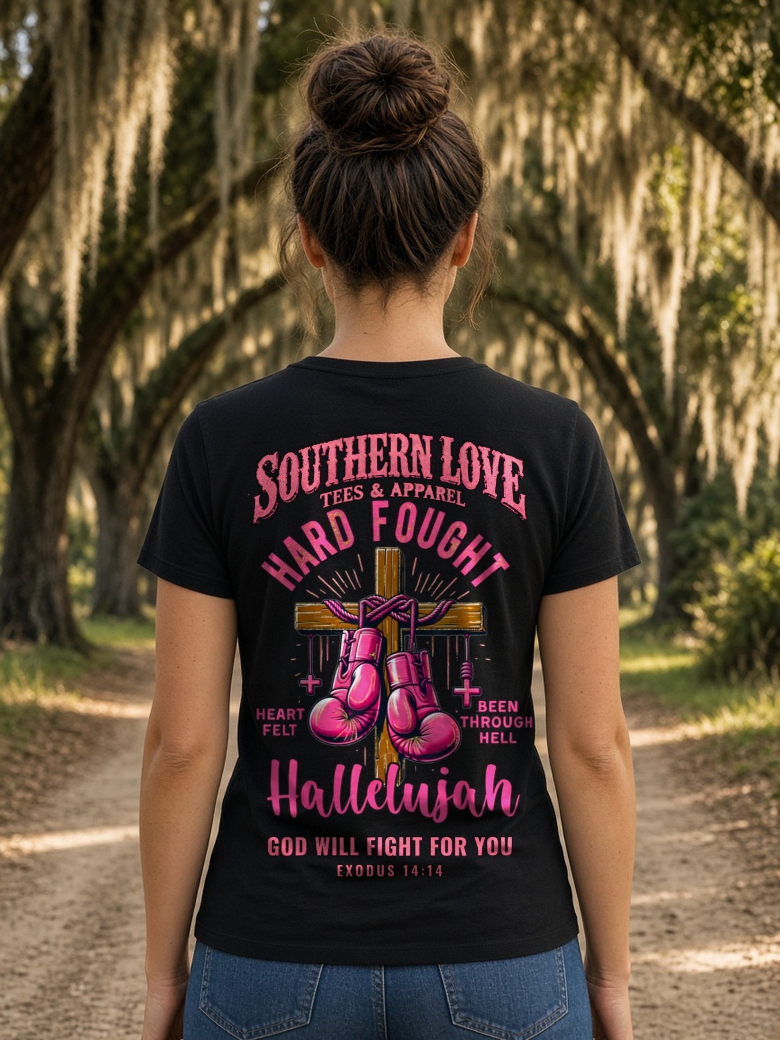 Hard Fought Hallelujah: Never Give Up Tee product image (1)