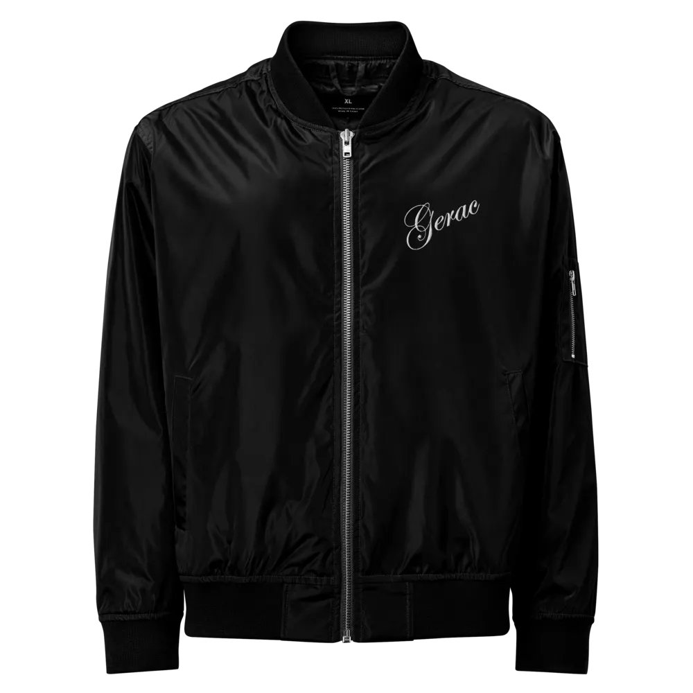 "Gerac" Calligraphy Bomber Jacket product image (1)