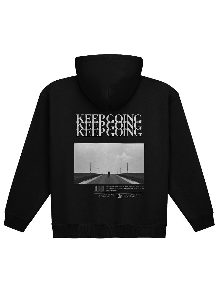 Keep Going Hoodie Unisex - Black product image (2)