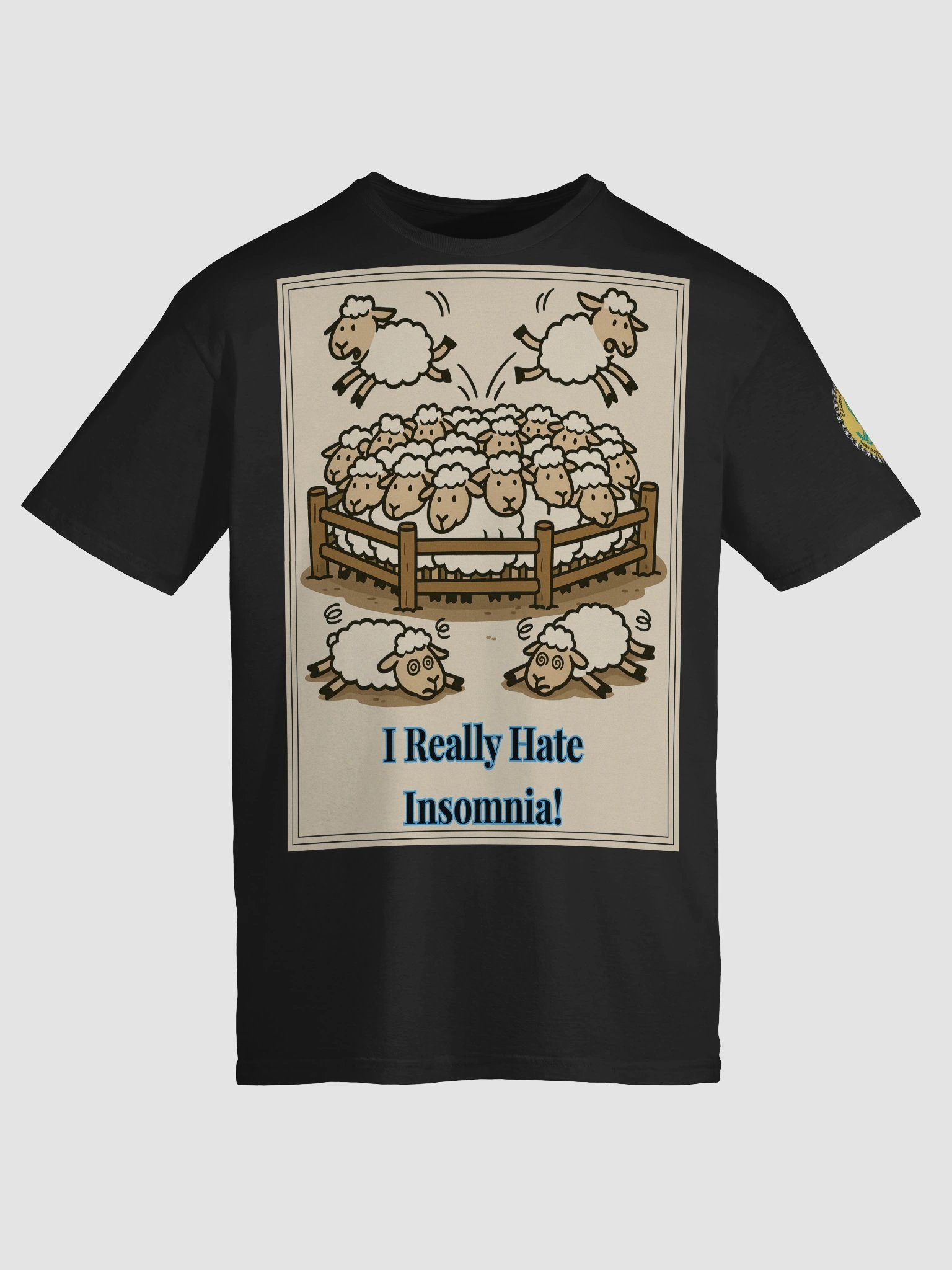 I Really Hate Insomnia (Both) Gildan Unisex Softstyle T-Shirt Dark Colors product image (116)