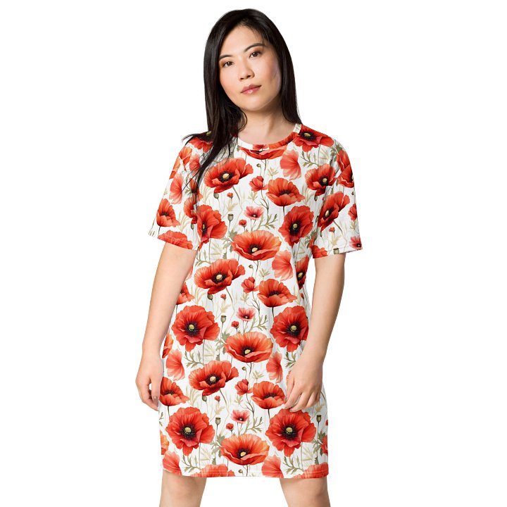Happy Poppy T-Shirt Dress product image (1)