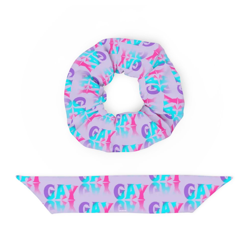 Gay Reflections Scrunchie with Bow product image (6)