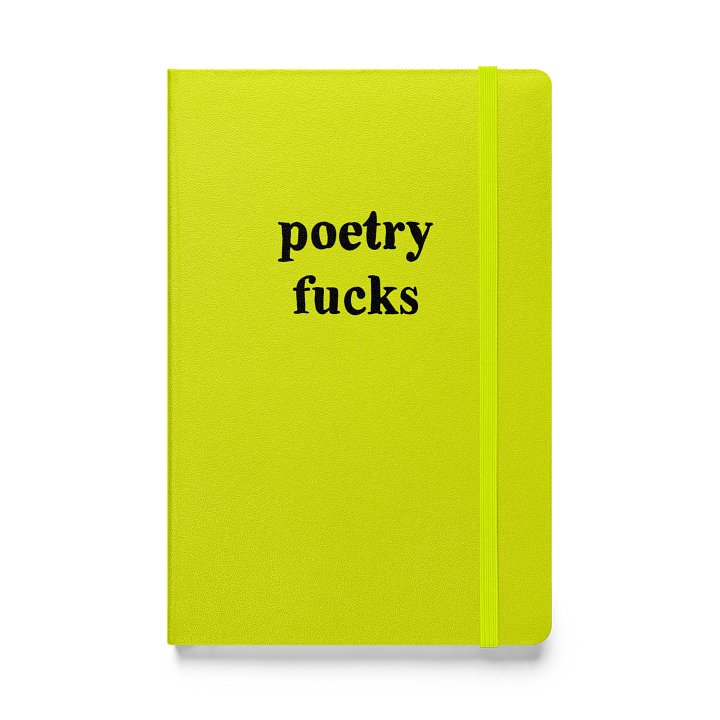 poetry fucks hardcover notebook lined paper product image (2)
