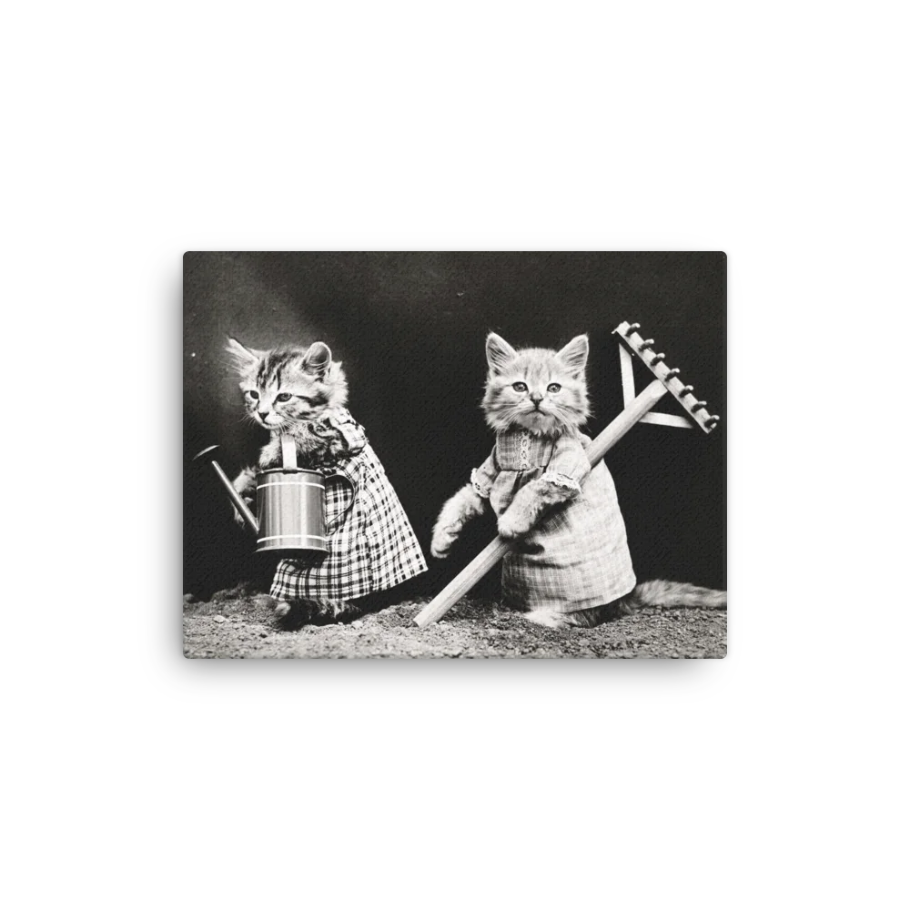 "Purrfectly Farmy" Garden Kittens Canvas Art product image (9)