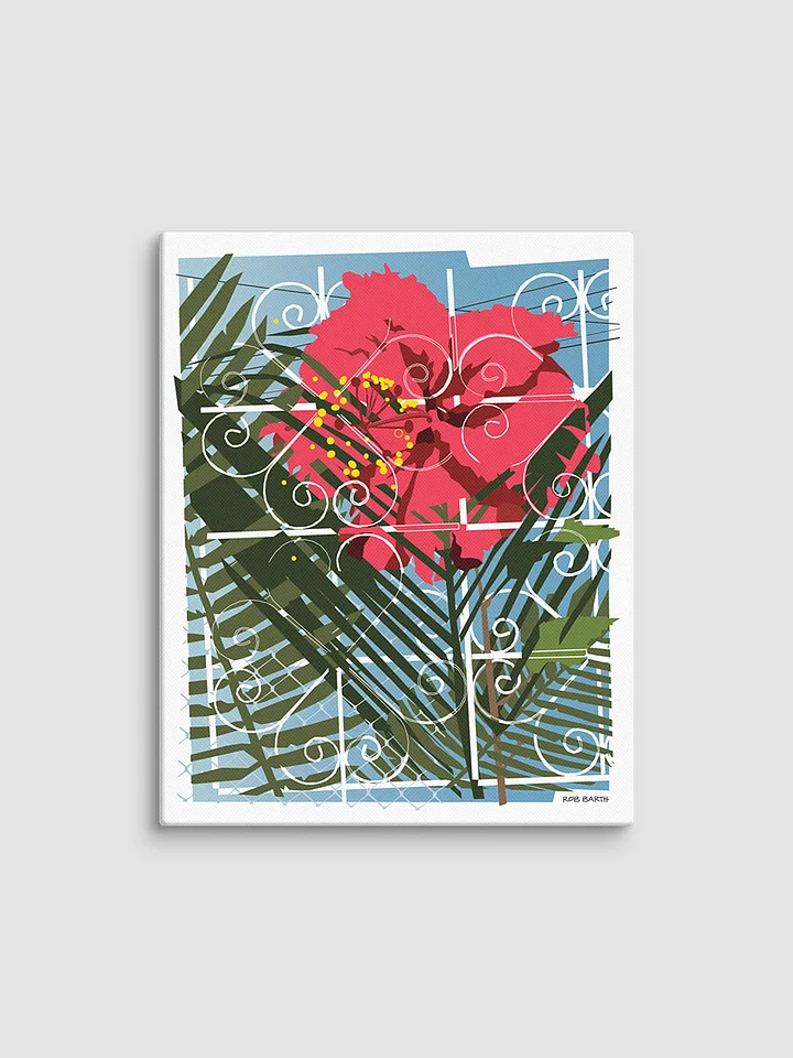Rejas con Hibiscus Canvas Print product image (2)