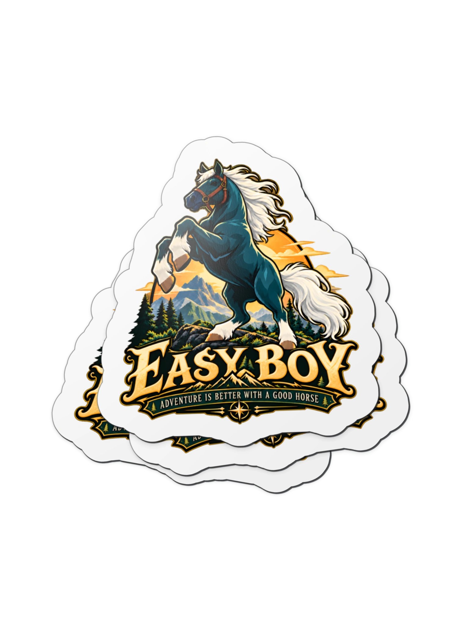 Easy Boy Adventure Magnet – 4" × 4" product image (2)