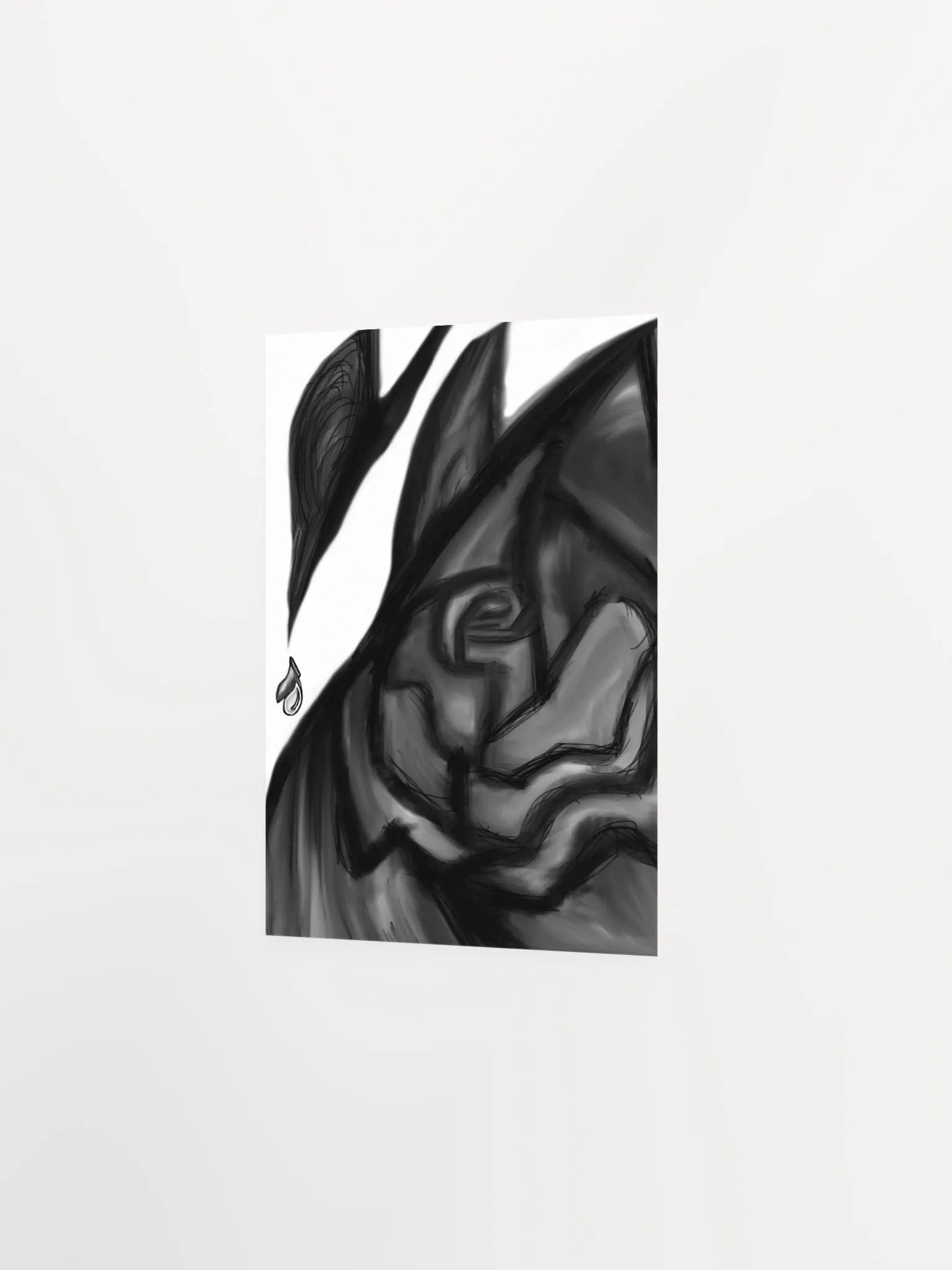 B&W Rose Abstract Poster product image (2)
