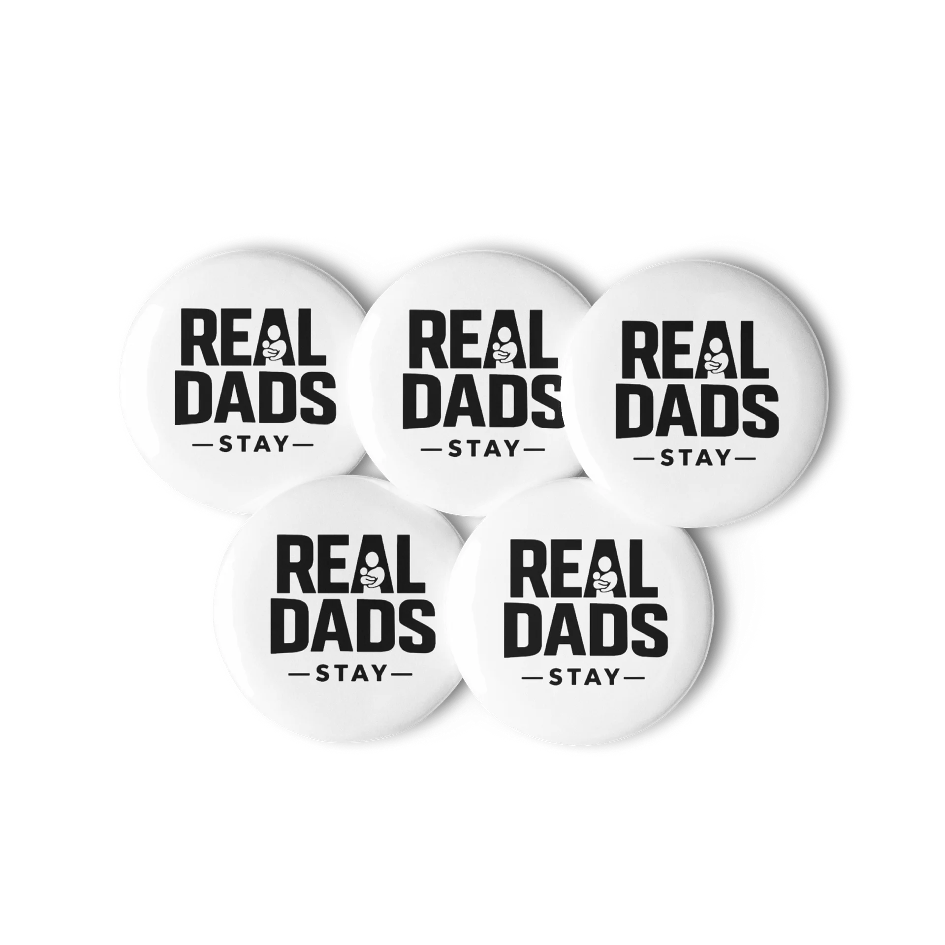 Real Dads Stay Pin Button Set product image (3)