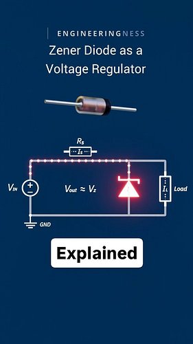 Simple way to keep voltage steady in a circuit 🔧⚡️

＊・＊・＊

3D animation created by me for Engineeringness ⚙️

・Check out the ...