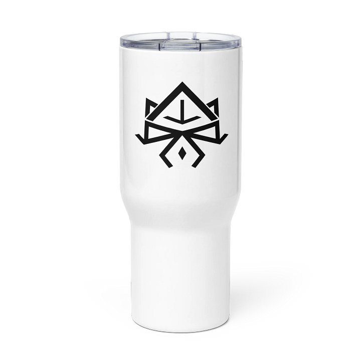 Arcadia Travel Mug [White; Black Logo] product image (3)
