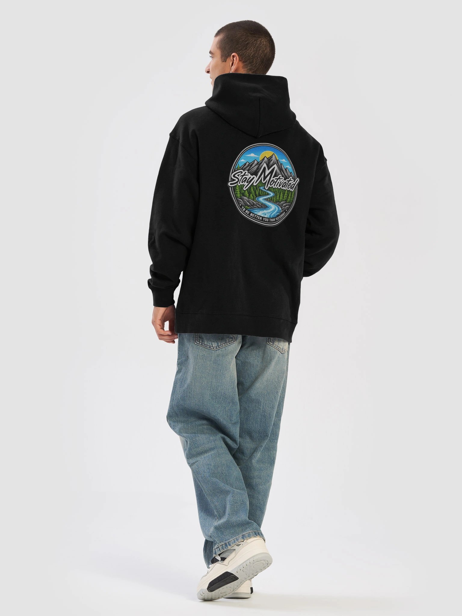 Stay Motivated 2026 Mountaineer Hoodie product image (4)
