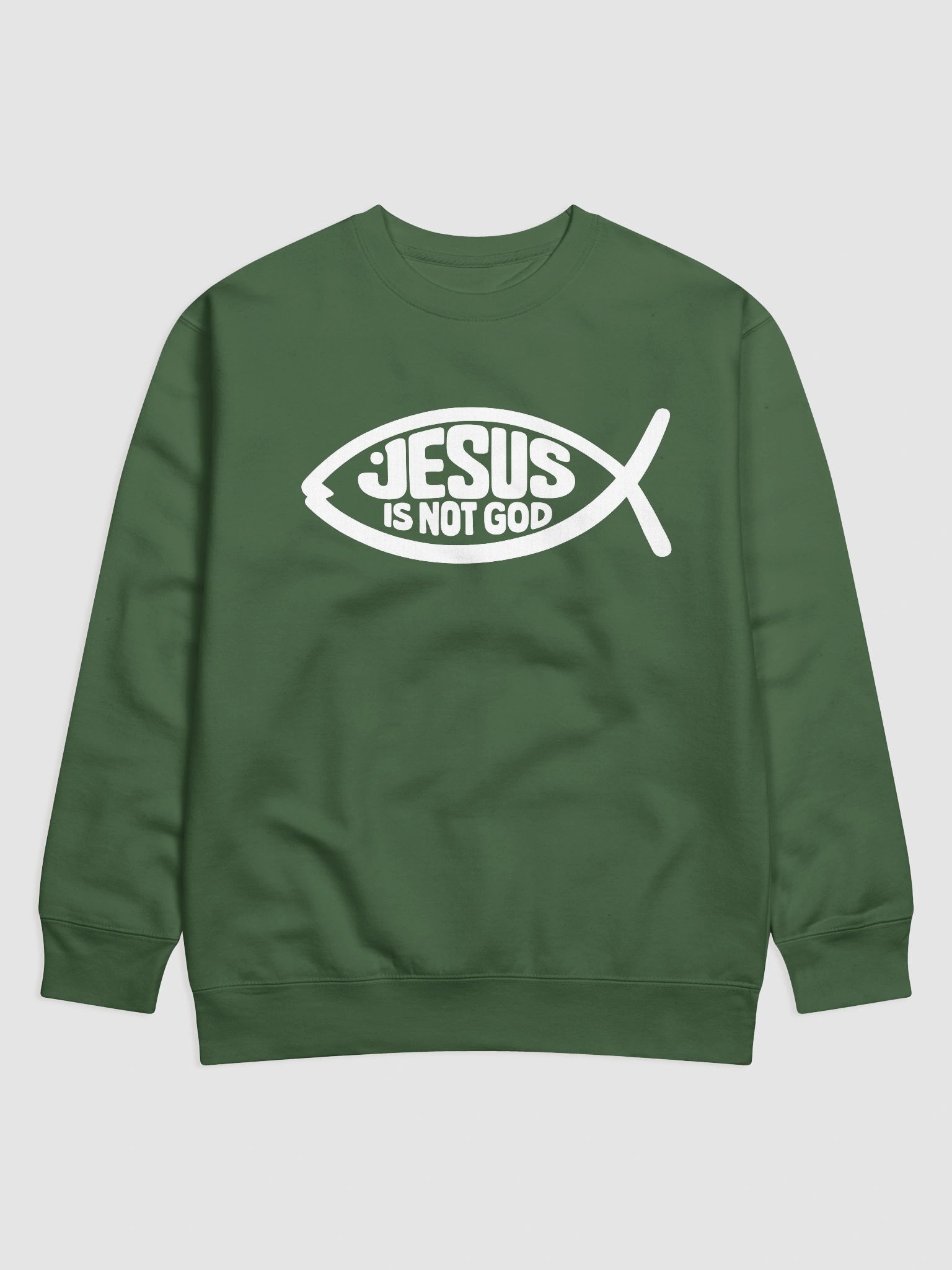 Jesus Is Not God Fish Sweatshirt product image (1)