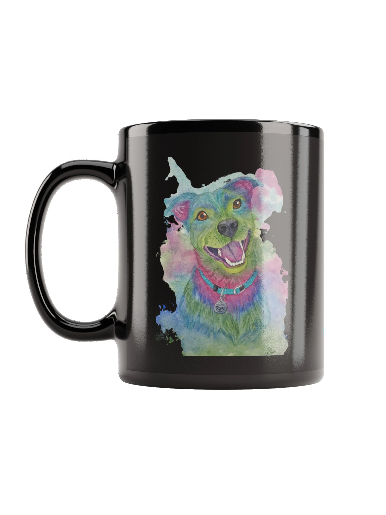 Faye — Black Glossy Mug product image (1)