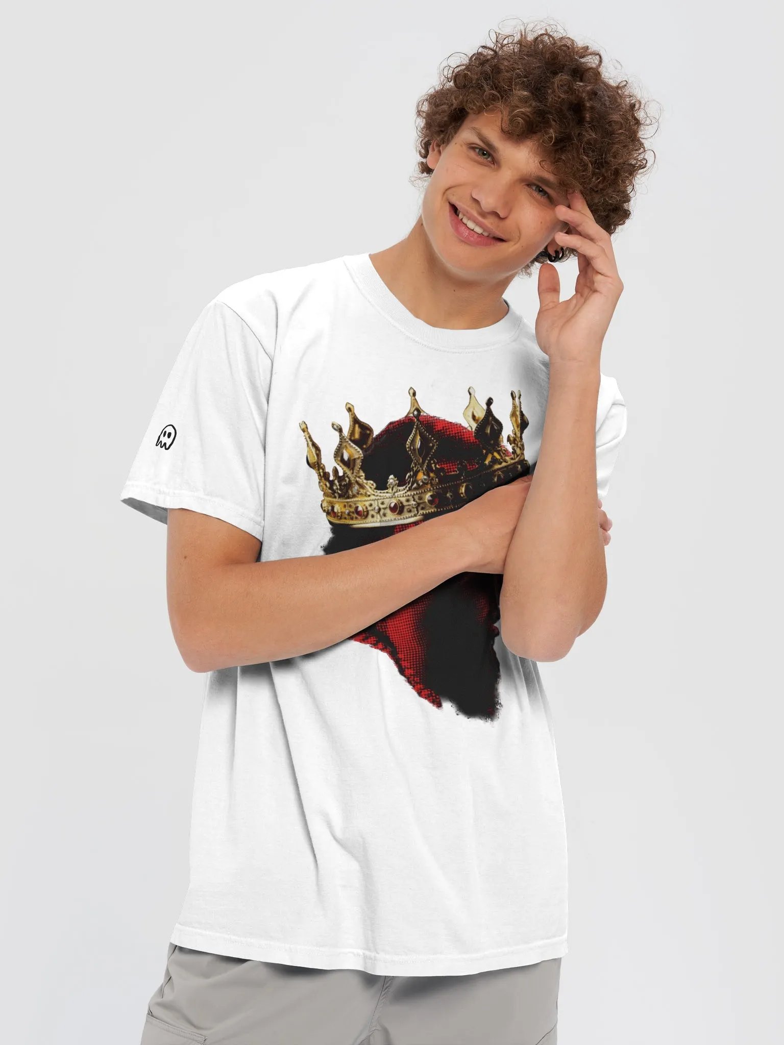 KING JIM TEE -- WHITE product image (5)