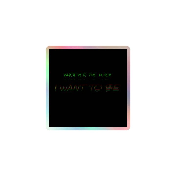 Identity Glitch Holographic Sticker Set product image (1)