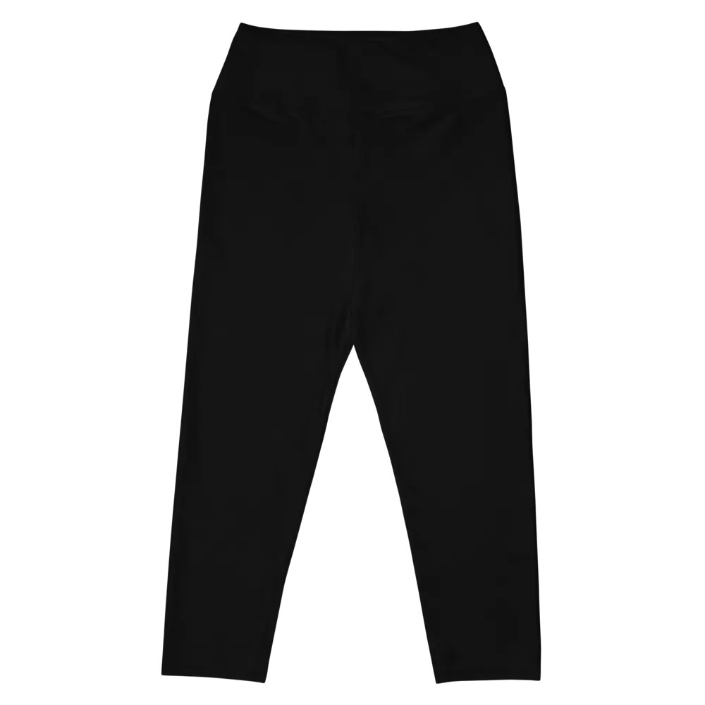 Pure Black High-Waist Capri Leggings product image (7)
