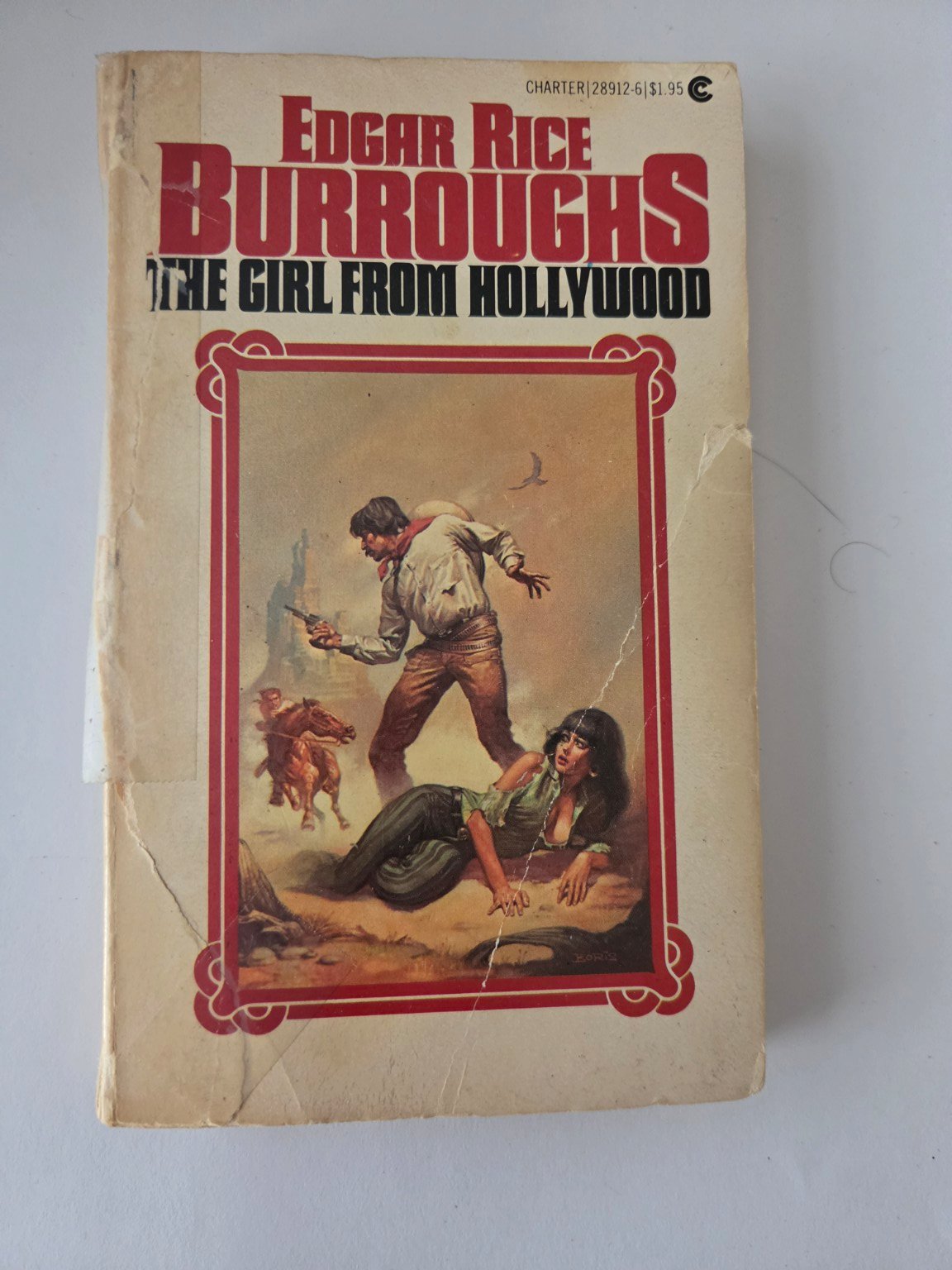 Vintage Edgar Rice Burroughs The Girl From Hollywood – Charter Paperback – 1970s Pulp Fiction product image (1)