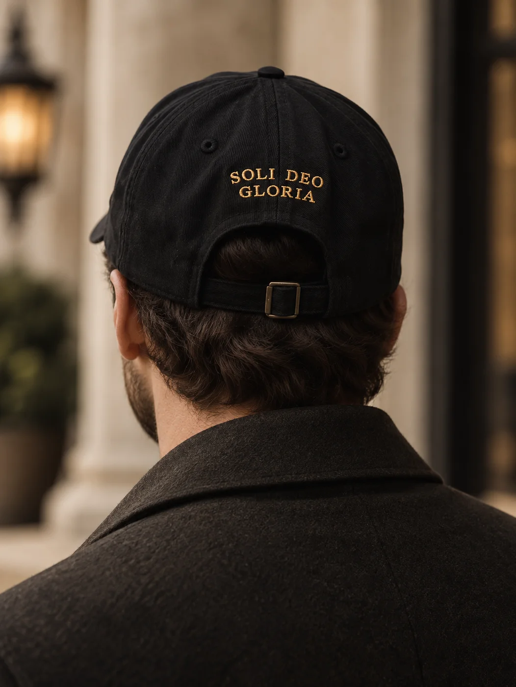 Premium Soli Deo Gloria Christian Unisex Hat with Gold Cross Embroidery product image (4)