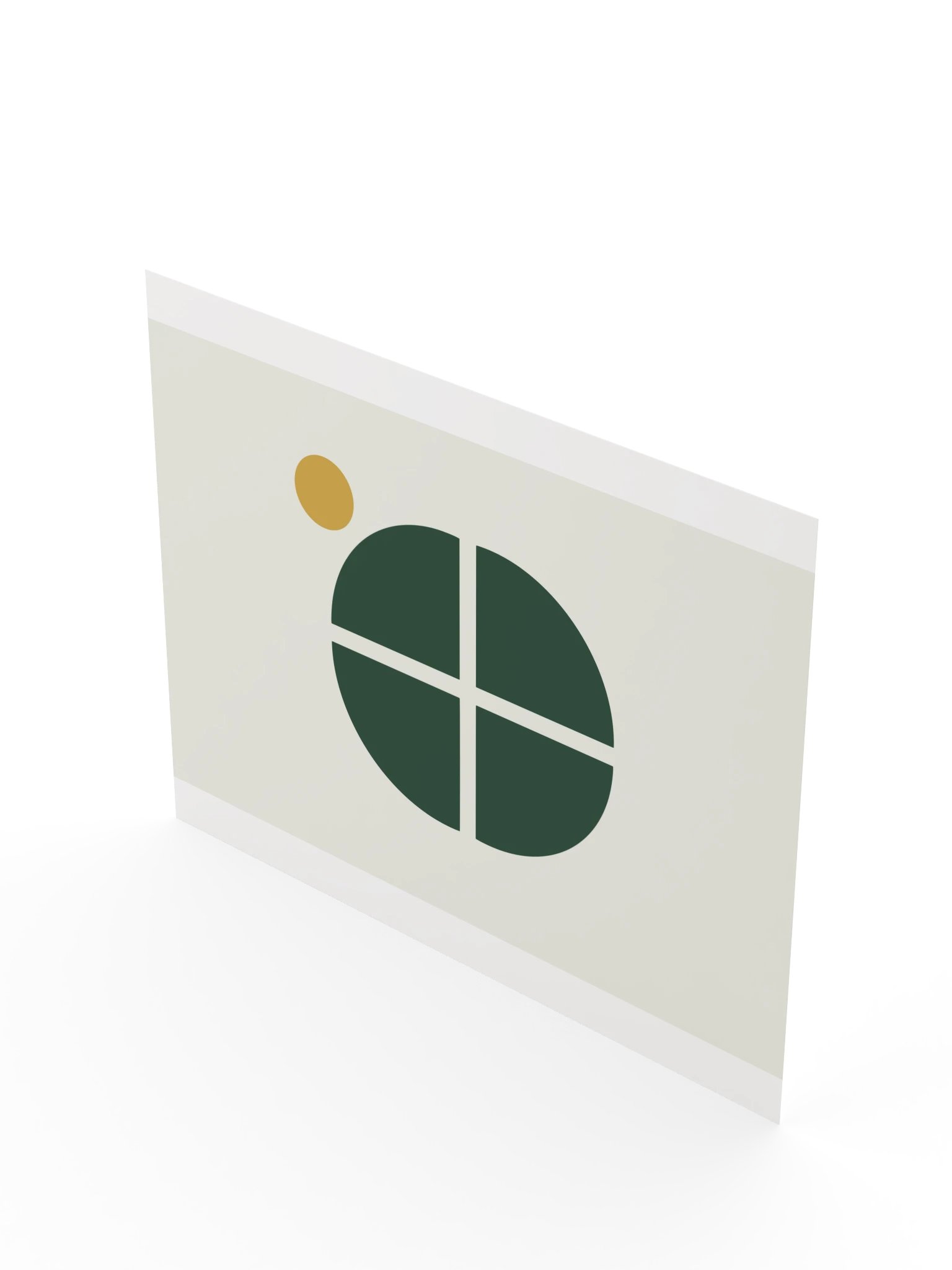 Green Mid Century Circle Print | Modern Bathroom Wall Art product image (10)
