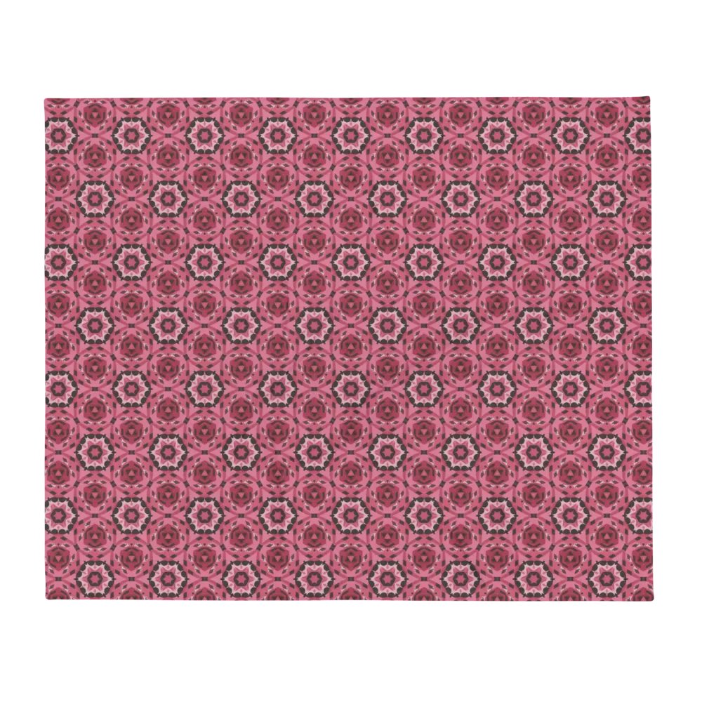 Pink & Black Octagonal Throw Blanket product image (3)