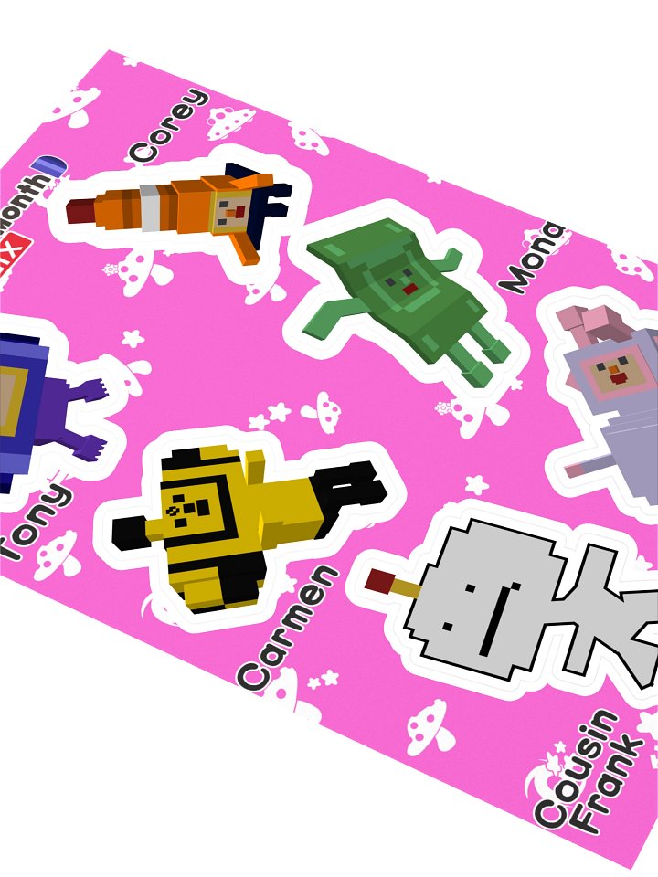KDM6 OC Cousin Sticker Sheet #4 product image (2)