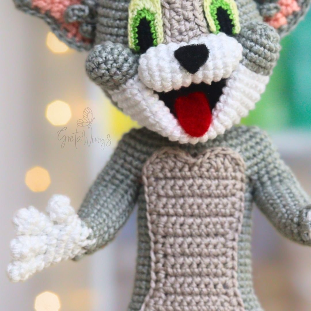 Patrones de ganchillo combinados: Amigurumis de Tom y Jerry (Conjunto de 2 patrones) product image (5)