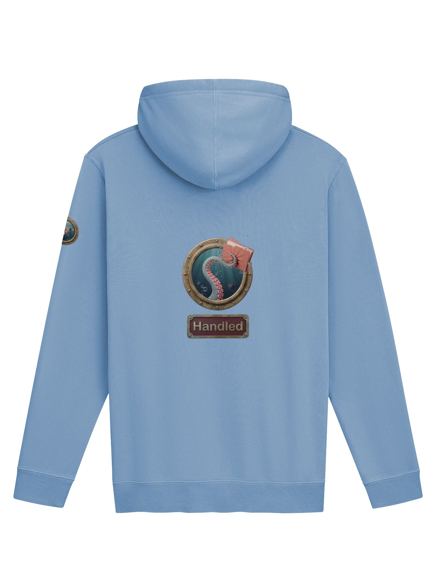 Handled pigment-dyed hoodie product image (2)